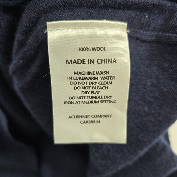 FootJoy Men's Blue Solid Wool FJ Vest Golf Preppy Stretch Adult Size L - Picture 6 of 9